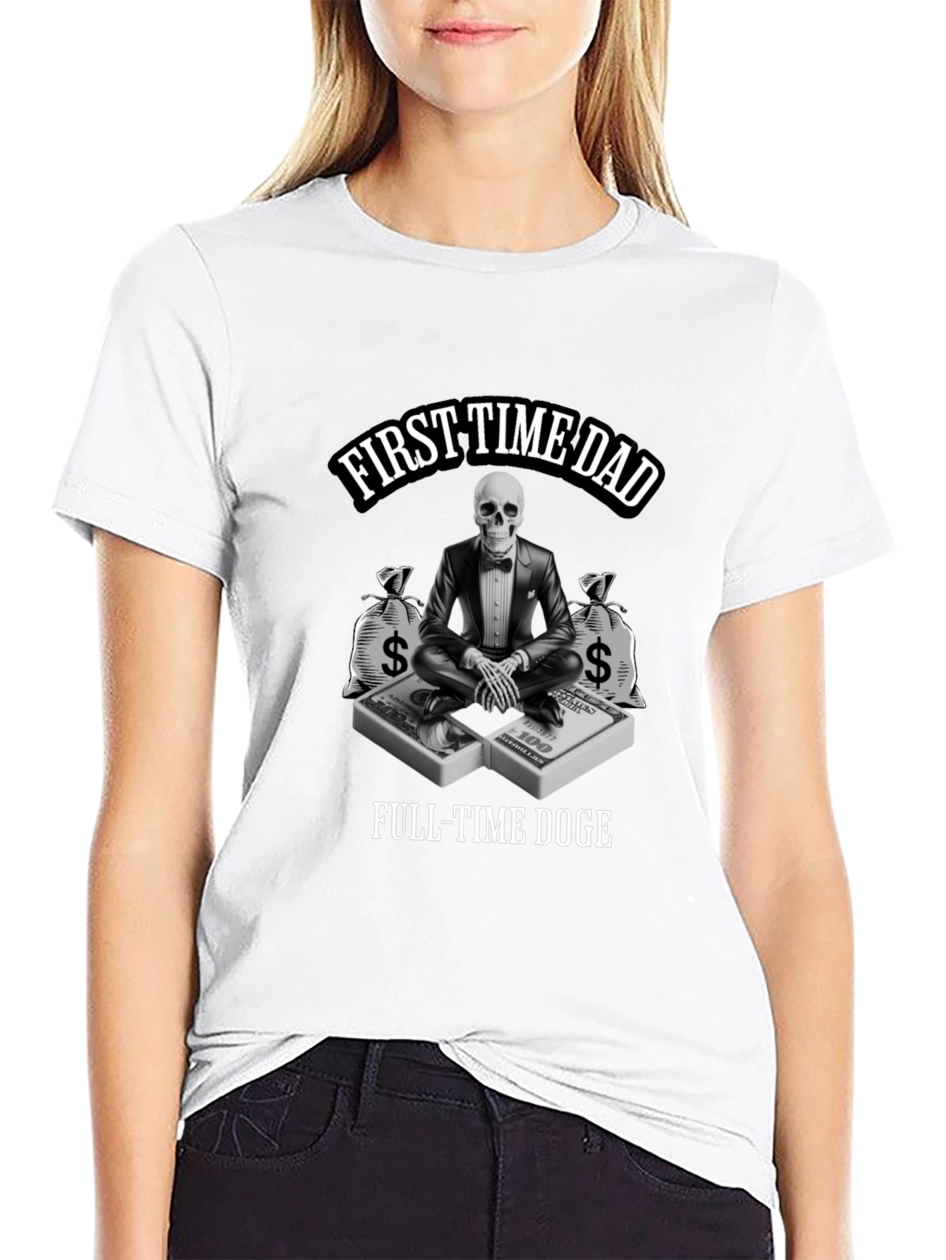 First Time Dad Full-Time Doge T-Shirt