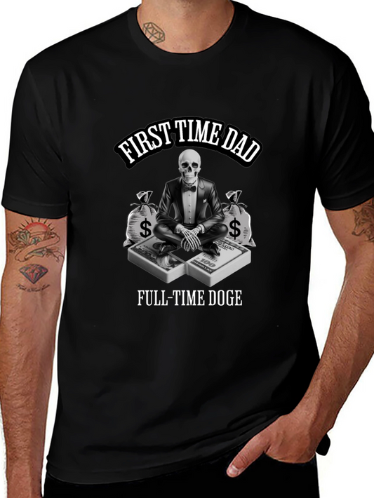 First Time Dad Full-Time Doge T-Shirt