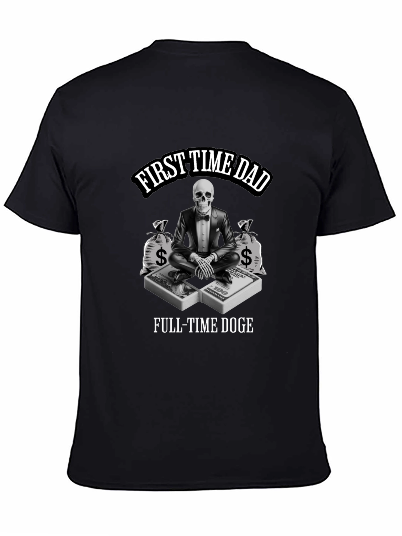 First Time Dad Full-Time Doge T-Shirt
