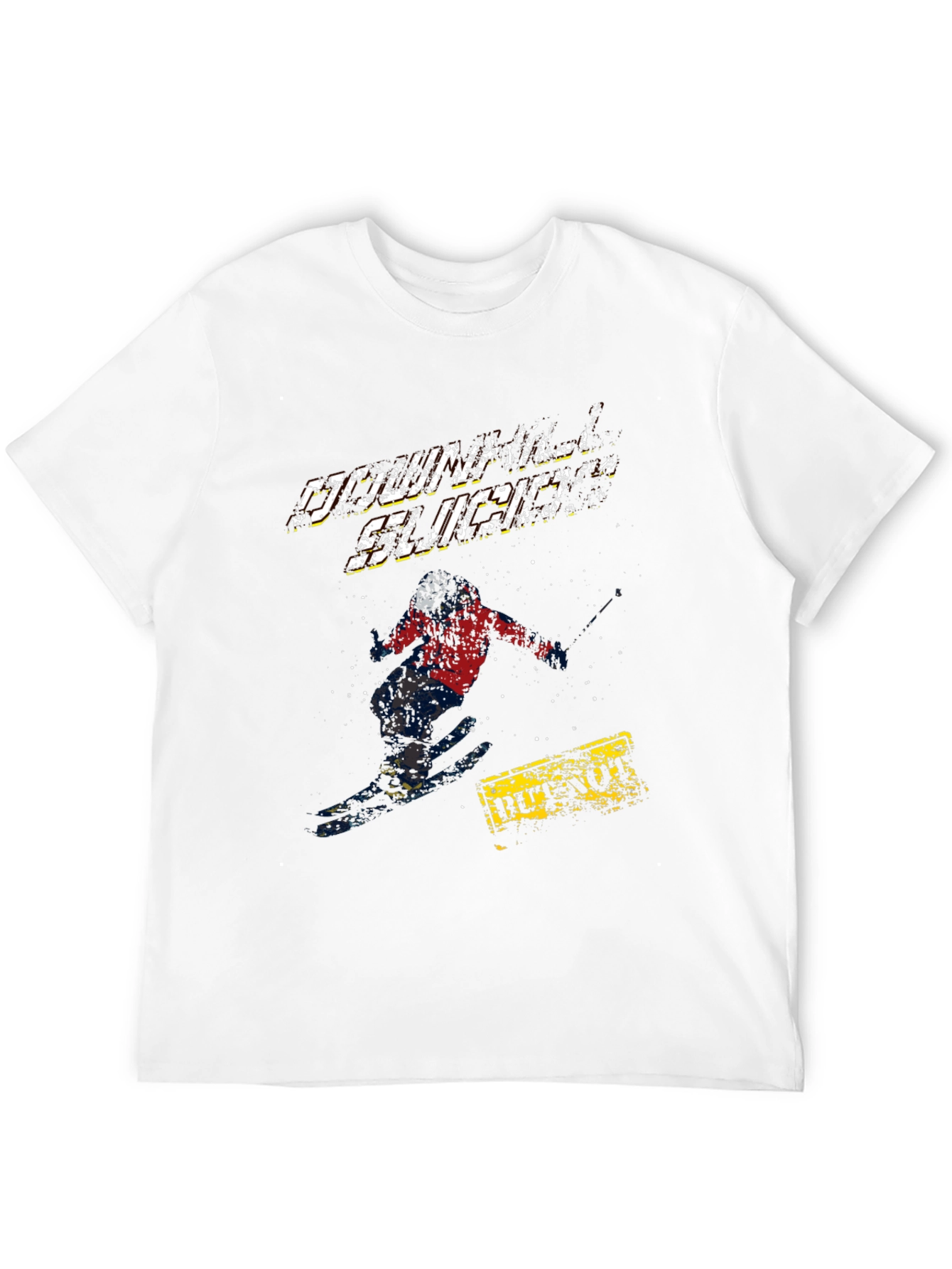 Downhill Slickers Graphic Tee - Black Cotton T-Shirt