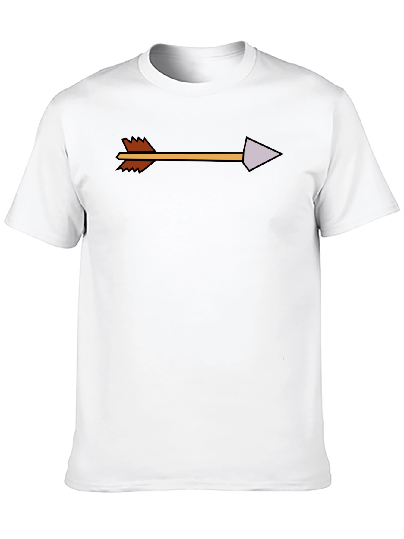 Arrow Graphic Tee - Modern Casual Black T-Shirt