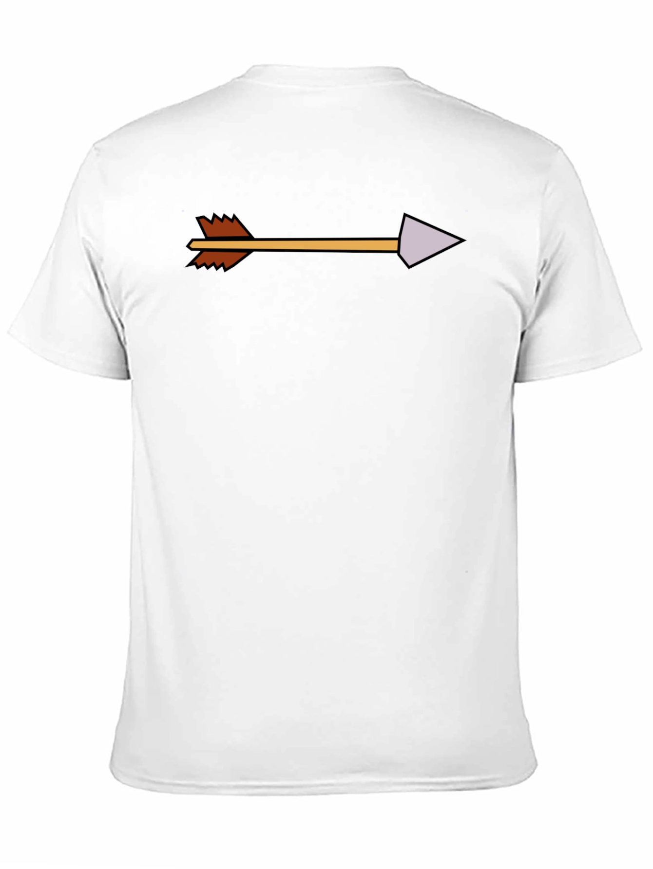 Arrow Graphic Tee - Modern Casual Black T-Shirt