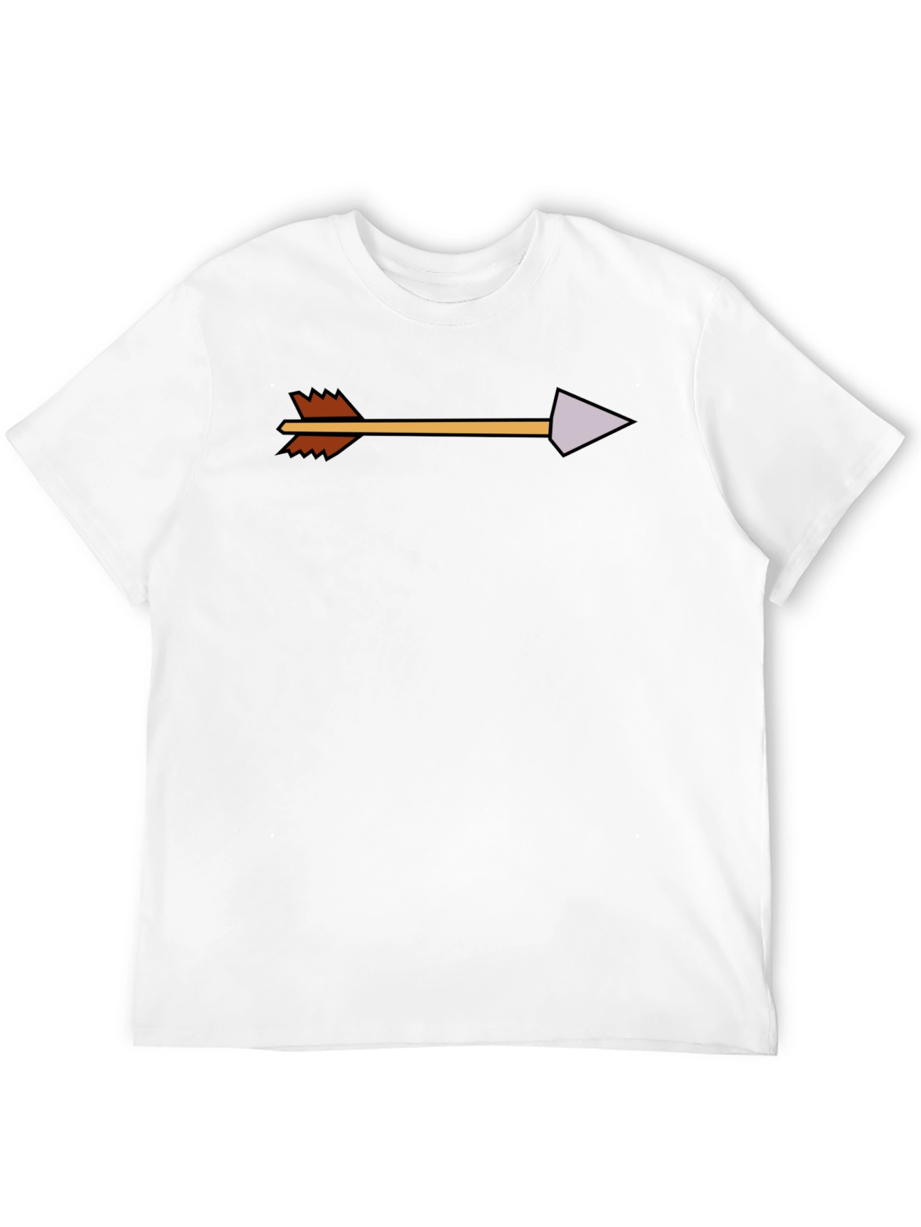 Arrow Graphic Tee - Modern Casual Black T-Shirt