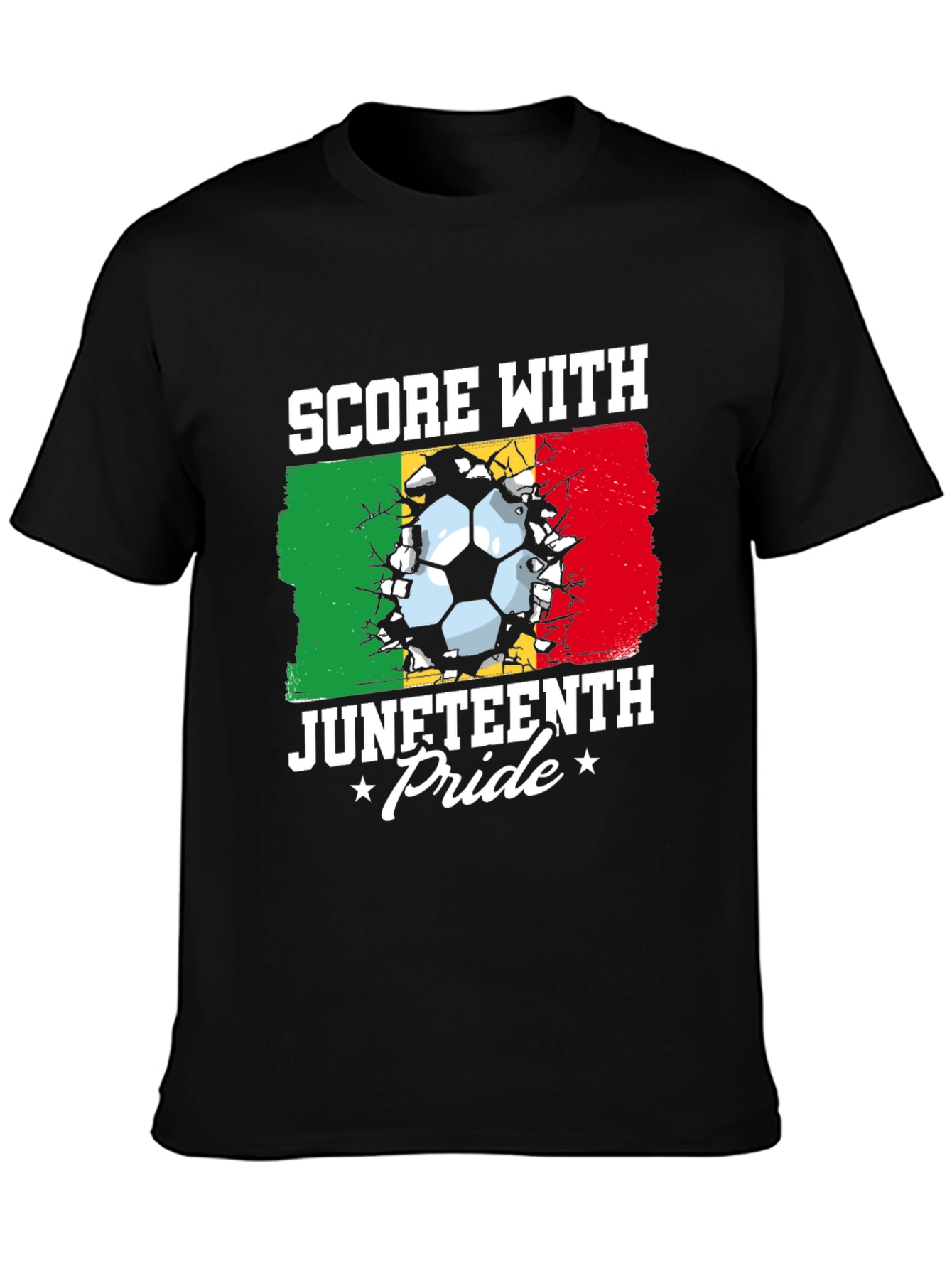 Juneteenth Pride Soccer T-Shirt