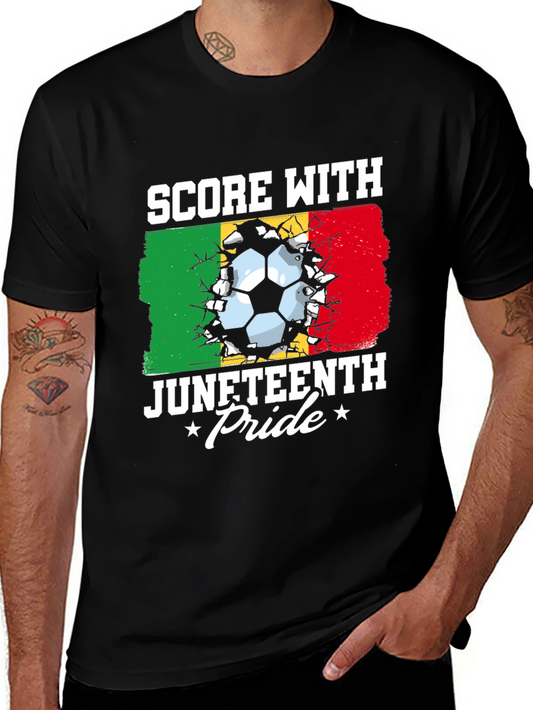 Juneteenth Pride Soccer T-Shirt