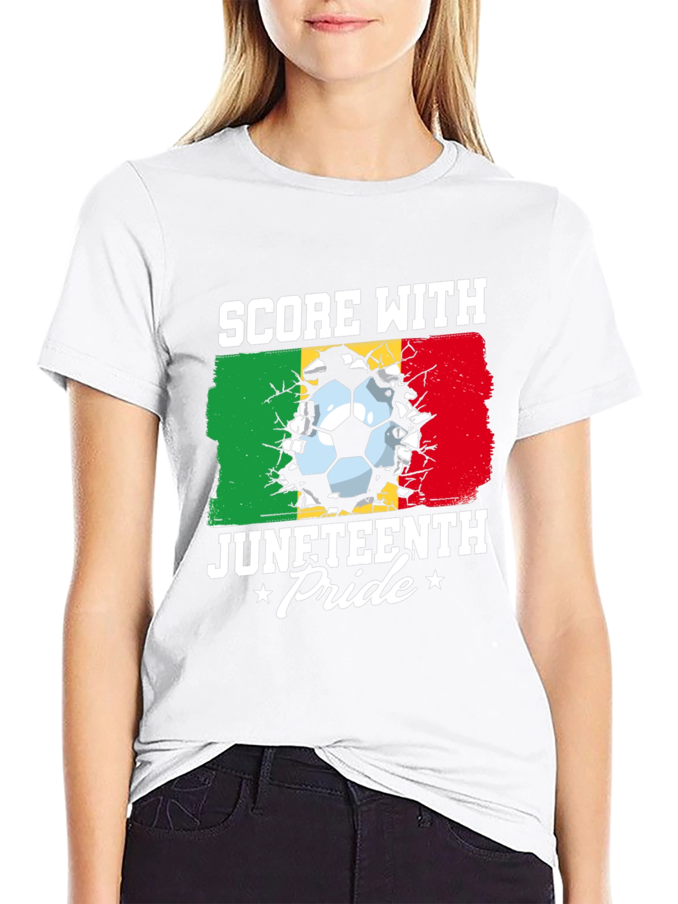 Juneteenth Pride Soccer T-Shirt