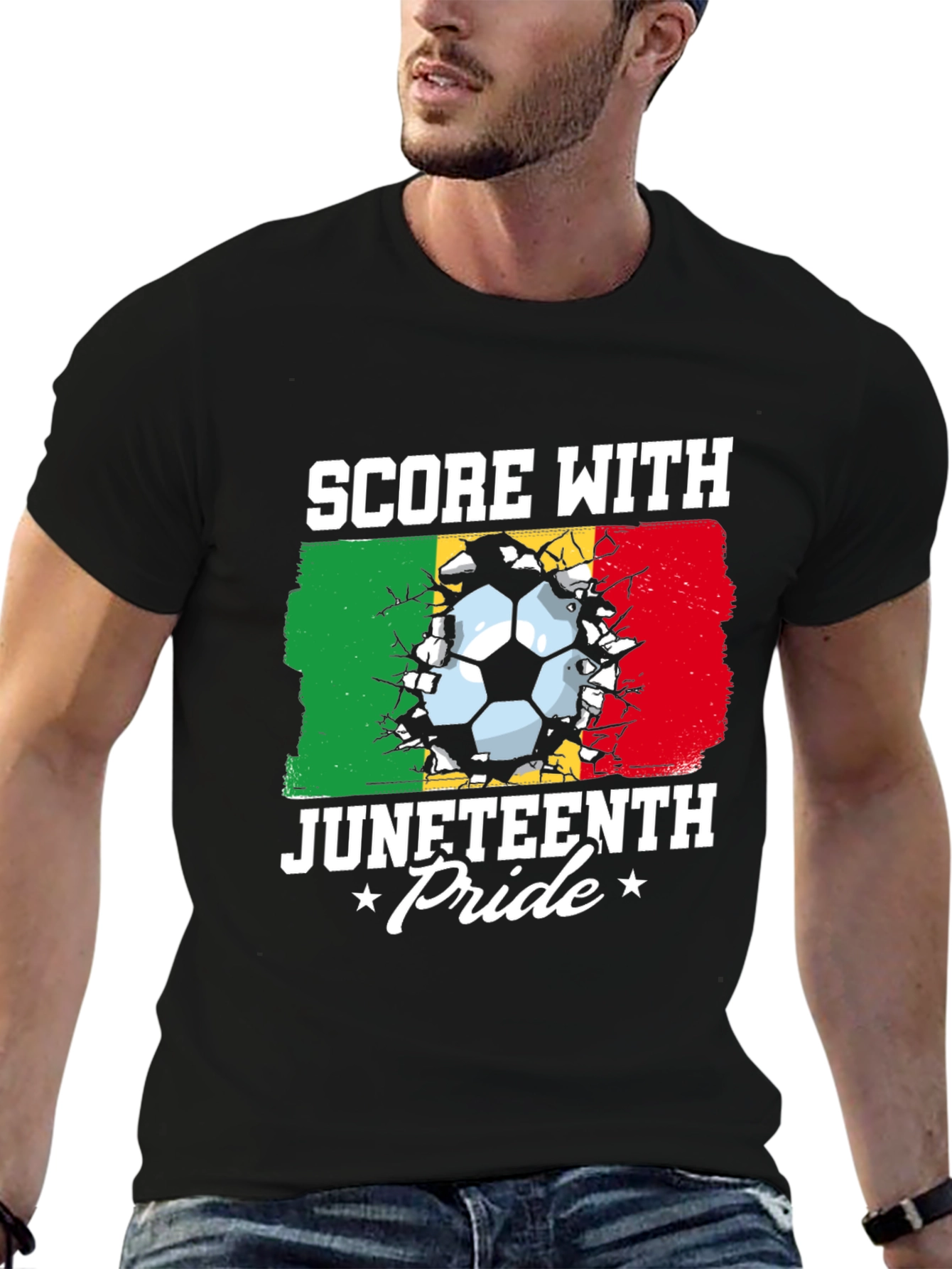 Juneteenth Pride Soccer T-Shirt