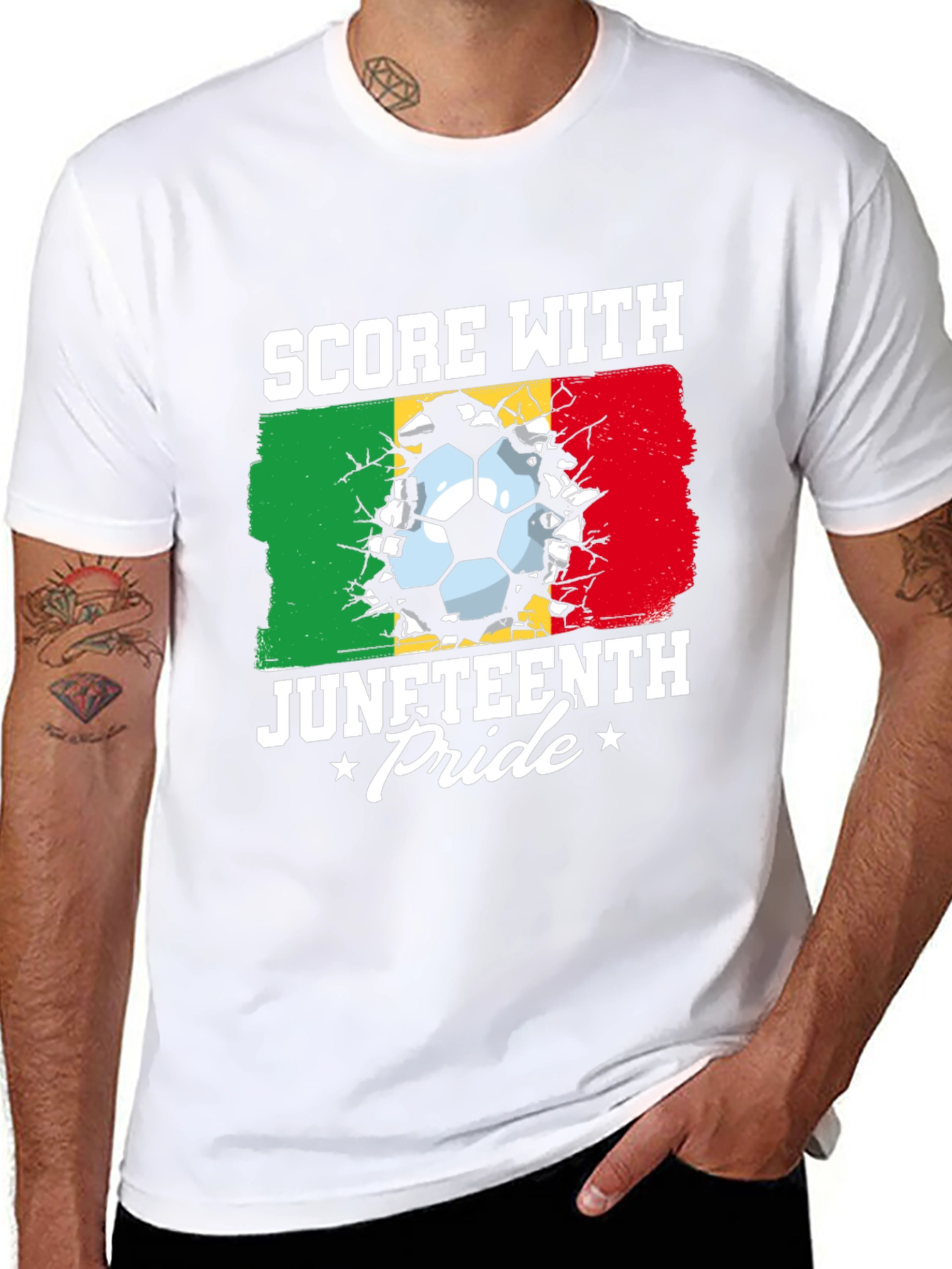 Juneteenth Pride Soccer T-Shirt