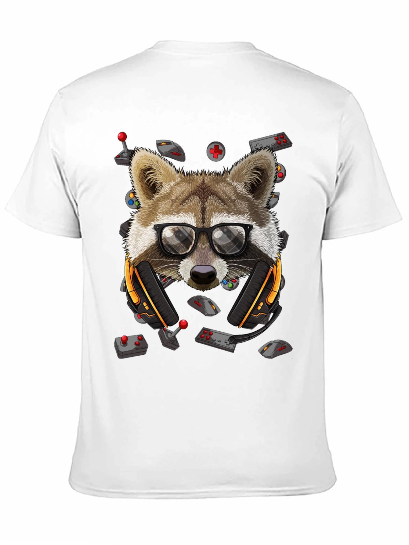 Gamer Raccoon Graphic Tee - Cool & Quirky Design