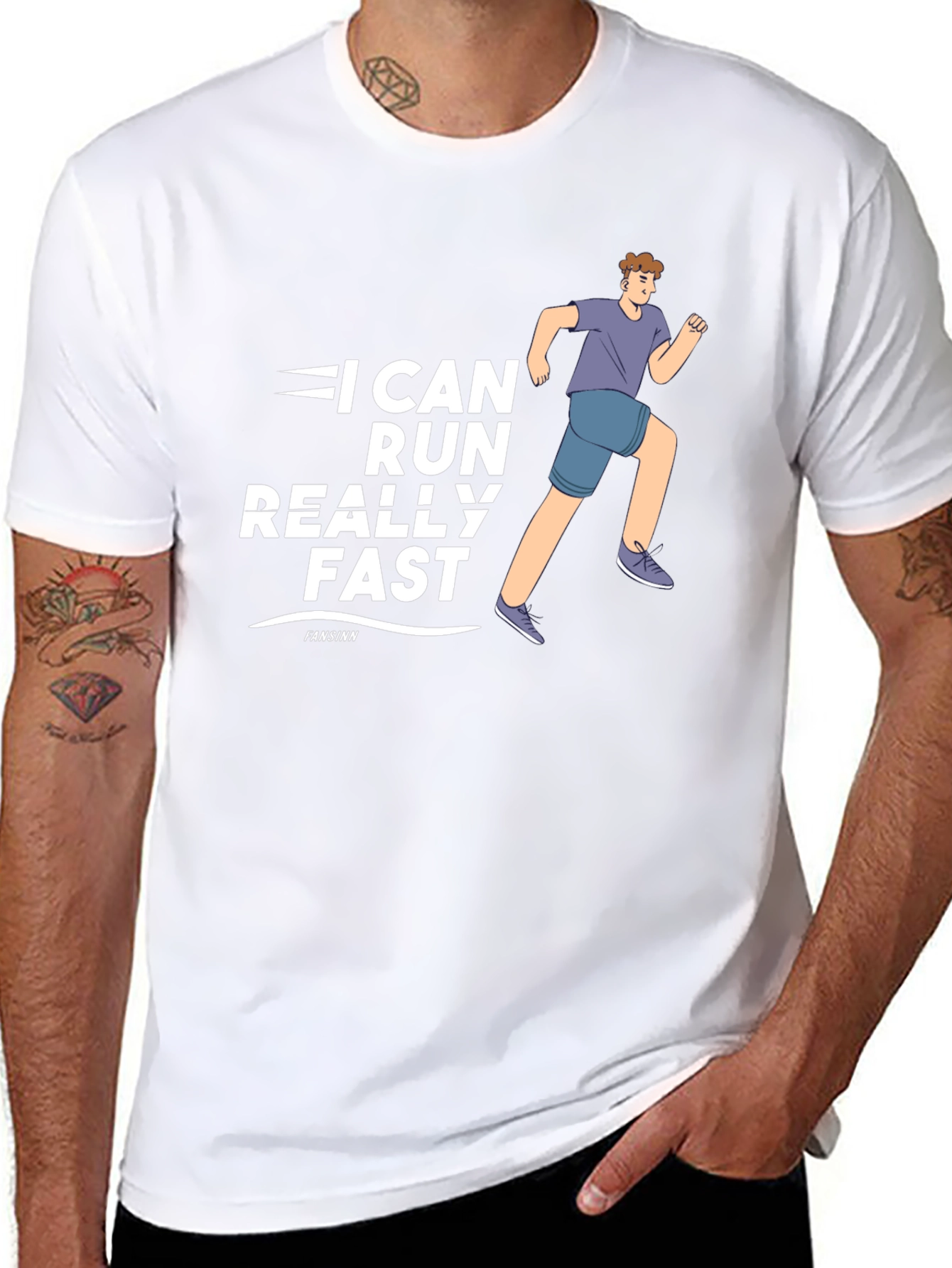 I Can Run Really Fast Black T-Shirt