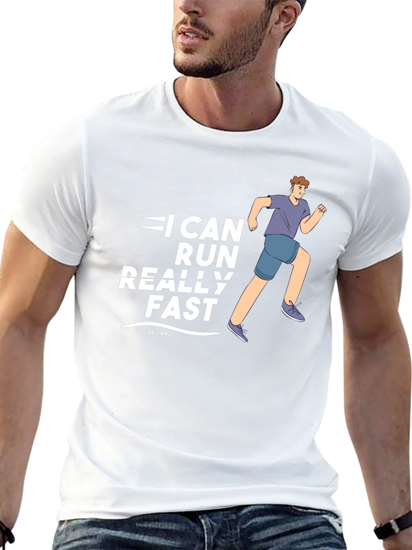 I Can Run Really Fast Black T-Shirt