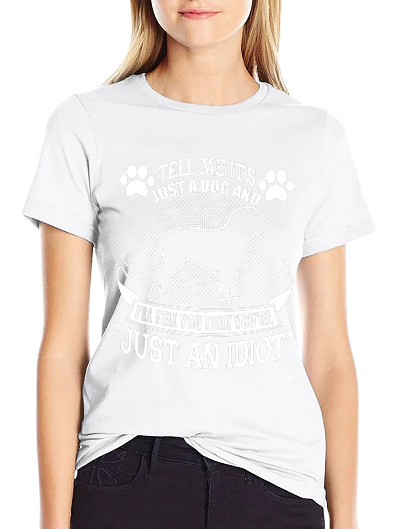 Funny Dog Lover T-Shirt - Just an Idiot Tee