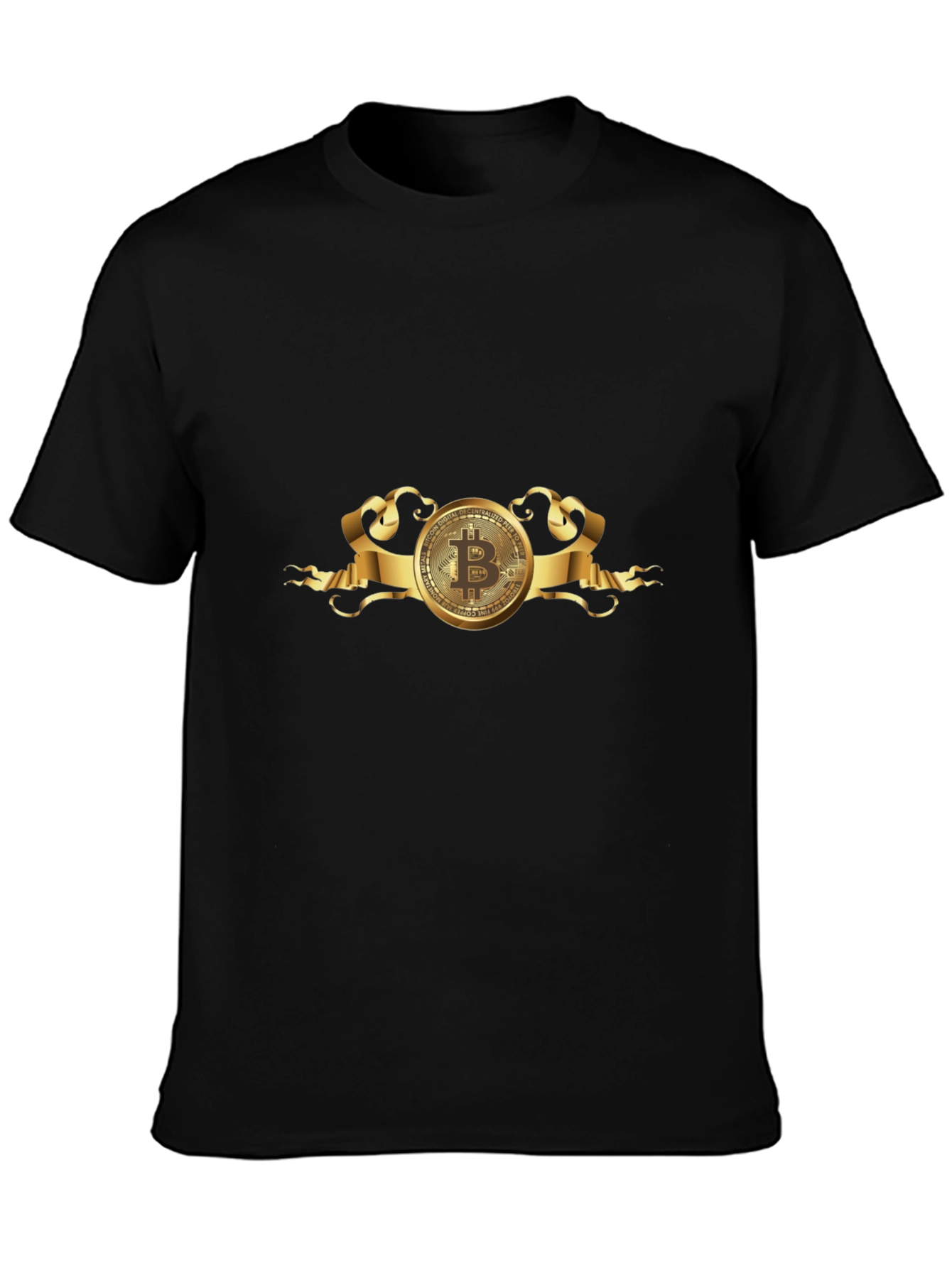 Bitcoin Black T-Shirt - Crypto Currency Design