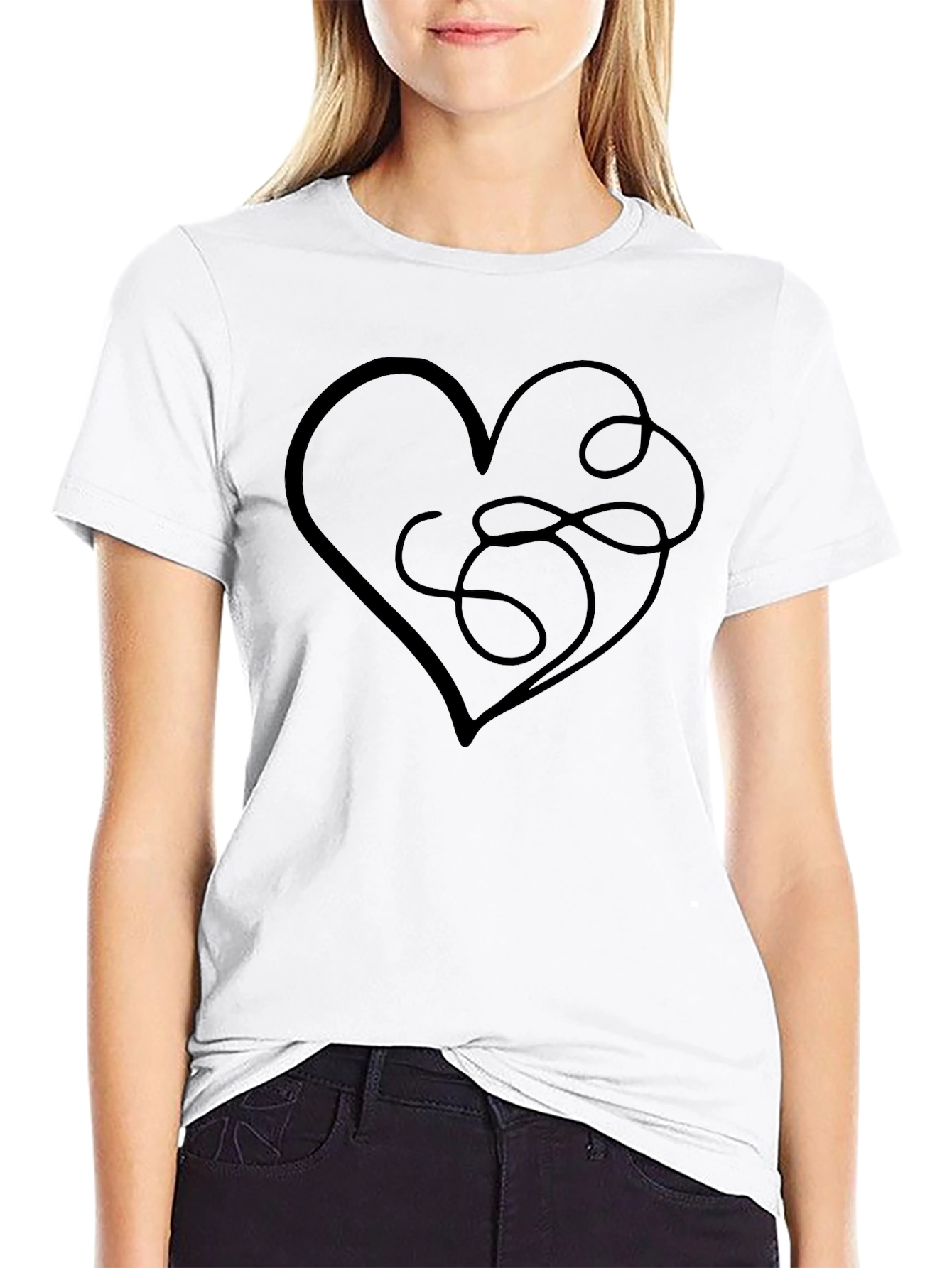 Love Yourself Heart Graphic Tee