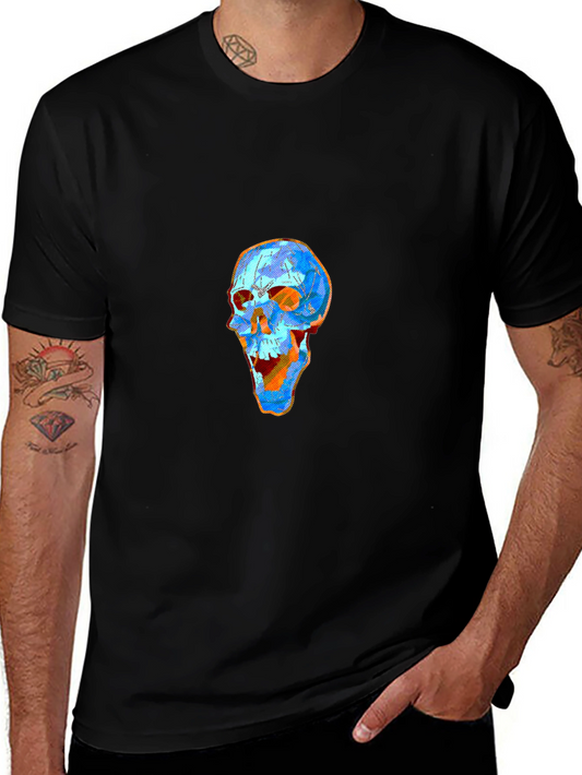 Skull Graphic Tee - Modern Art Design