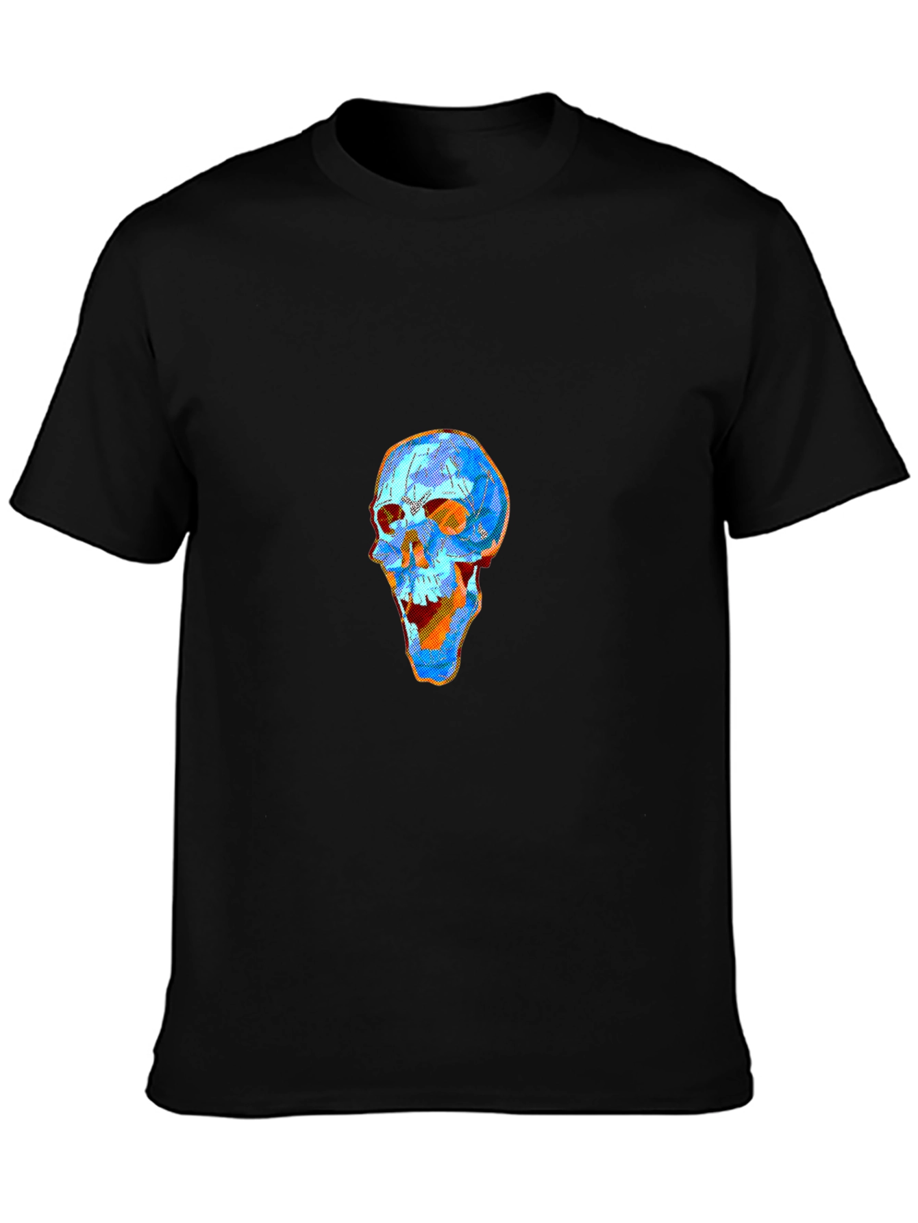 Skull Graphic Tee - Modern Art Design