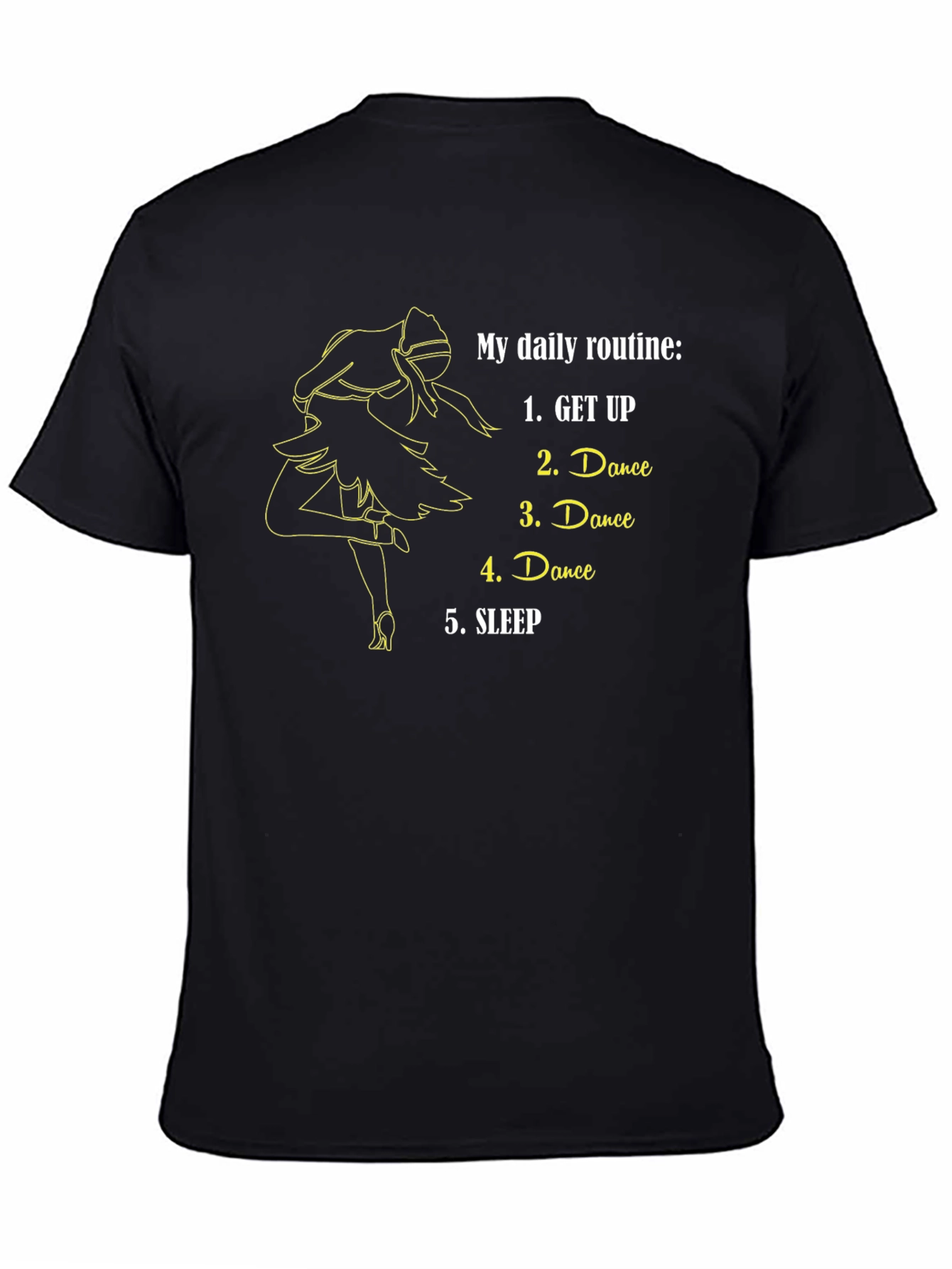 Dance Daily Routine T-Shirt - Black
