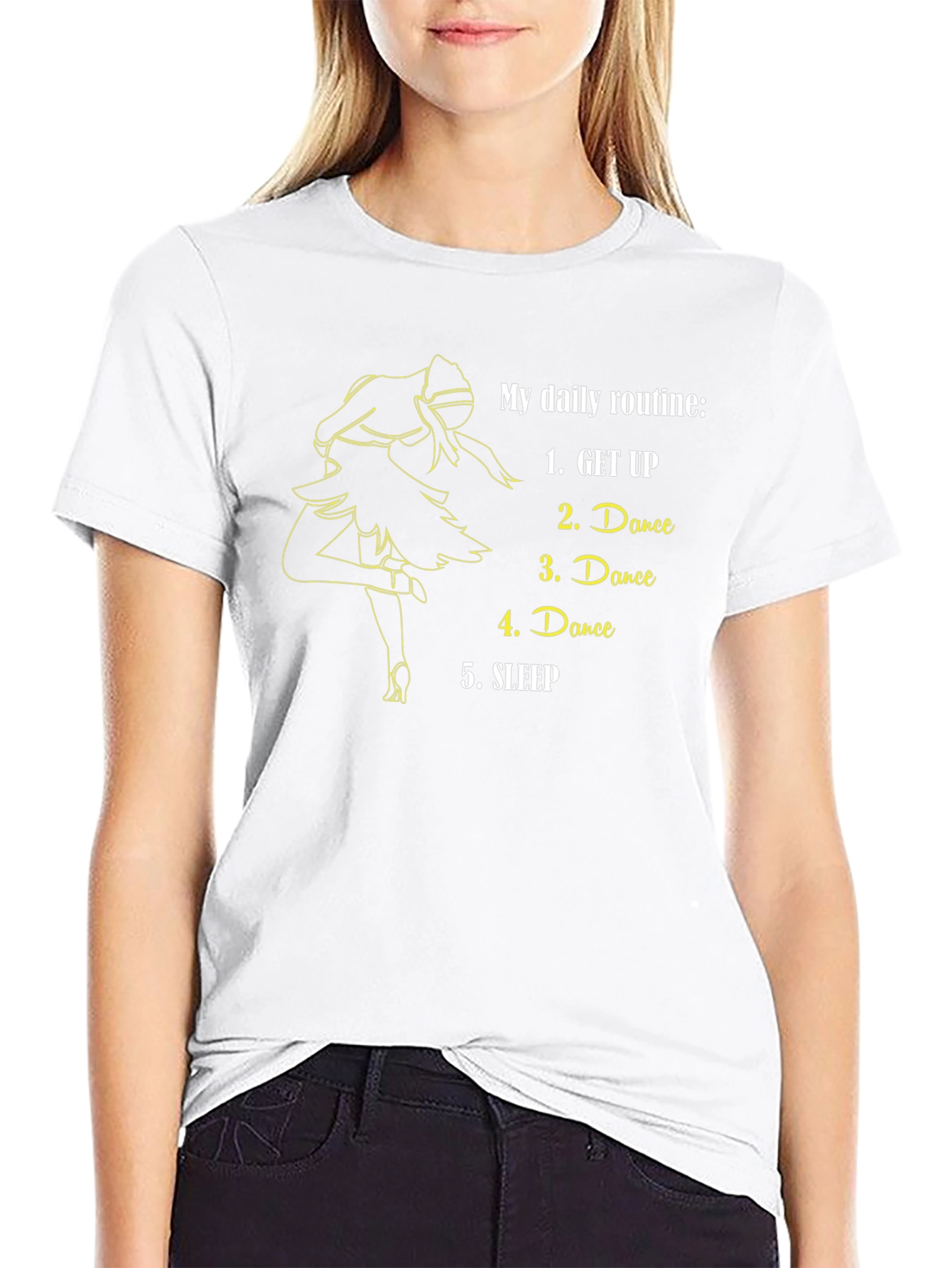 Dance Daily Routine T-Shirt - Black