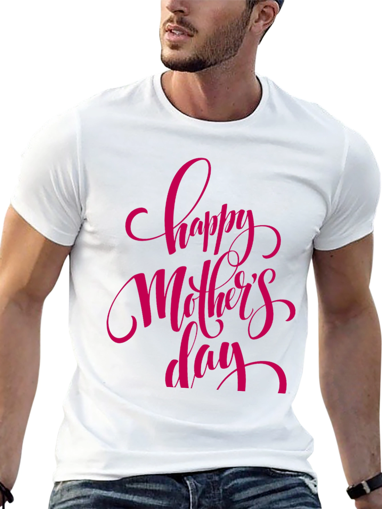 Happy Mothers Day Black T-Shirt