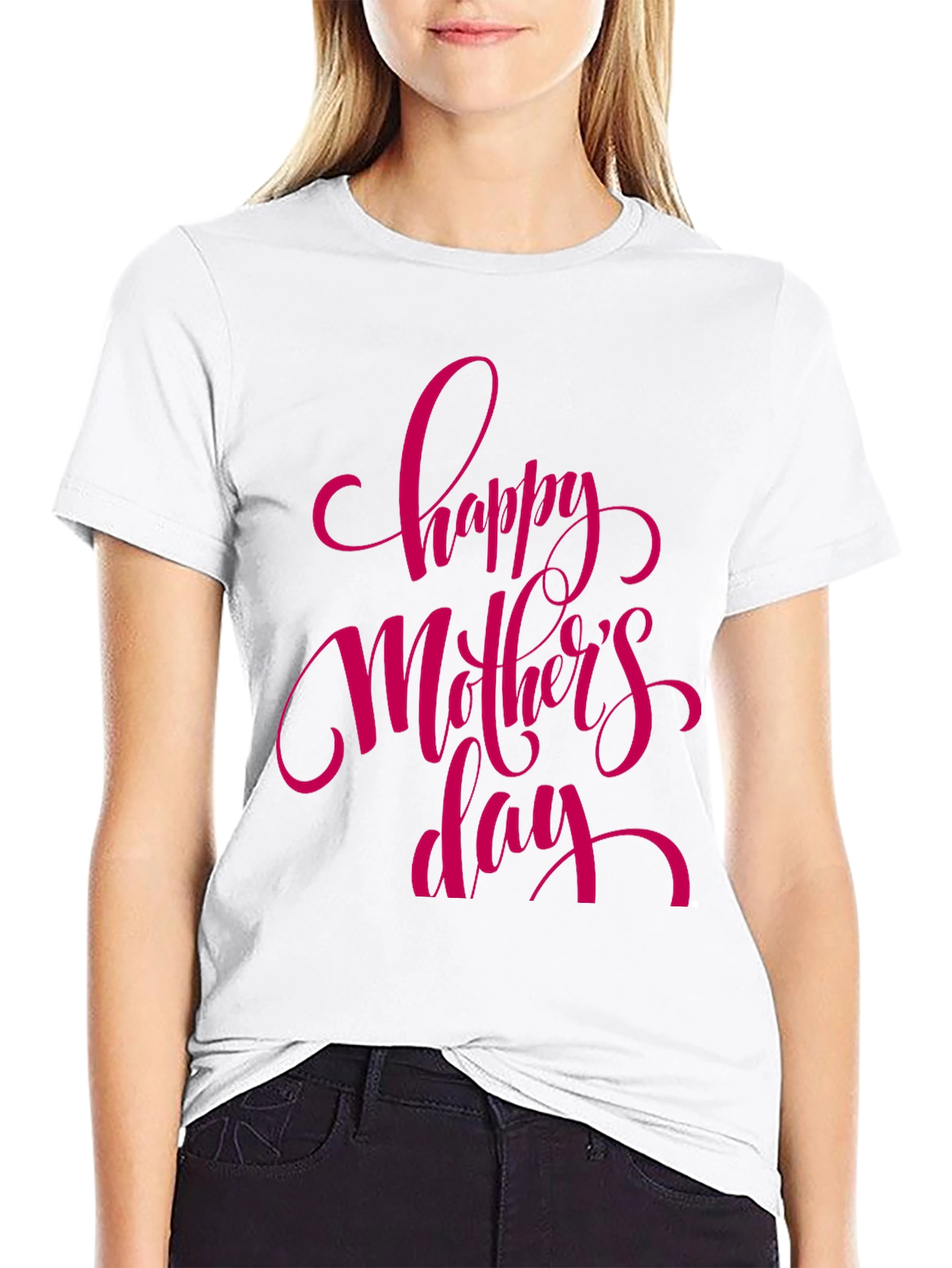 Happy Mothers Day Black T-Shirt