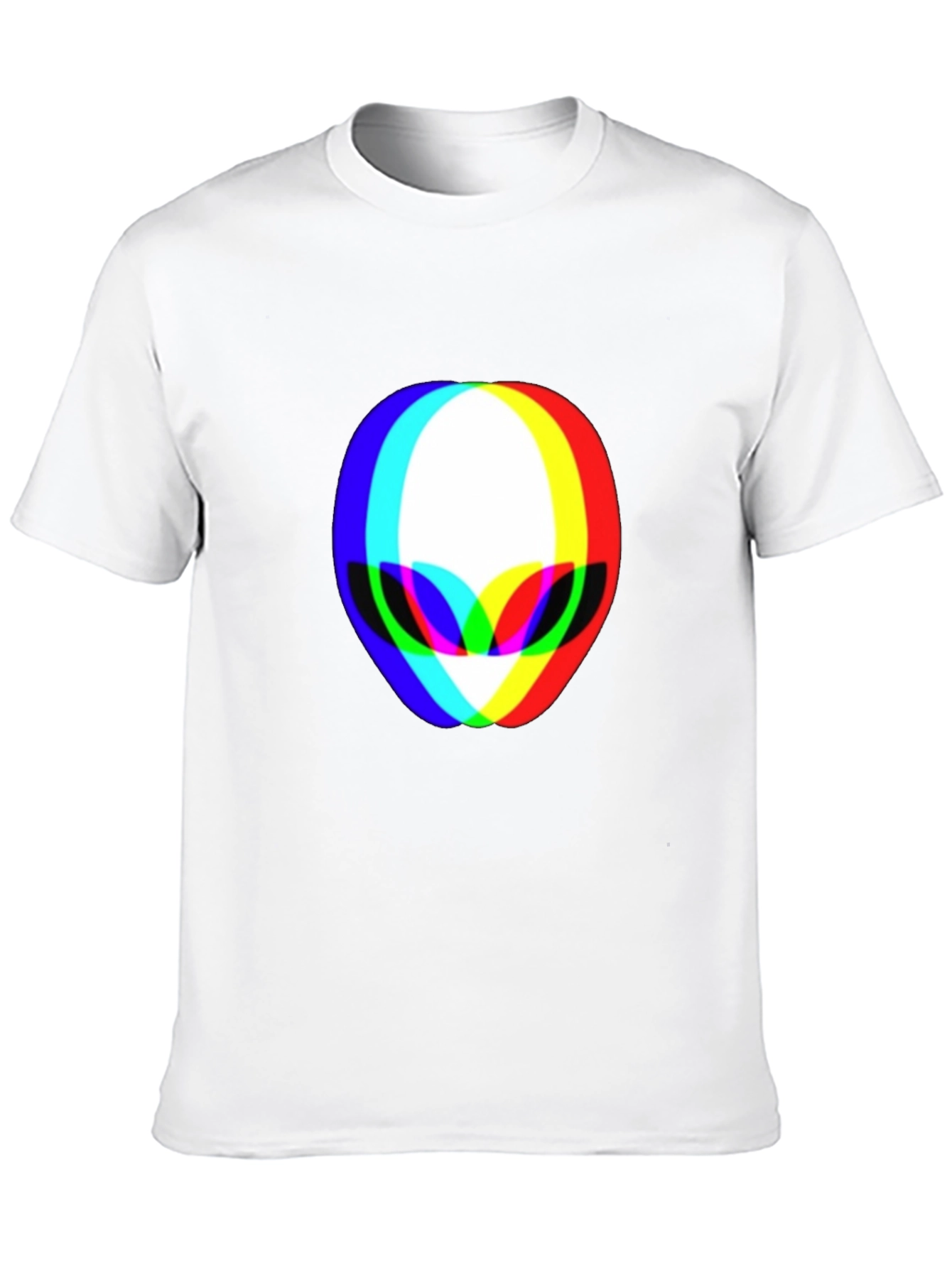 Retro Alien Head T-Shirt - Black Cotton Tee