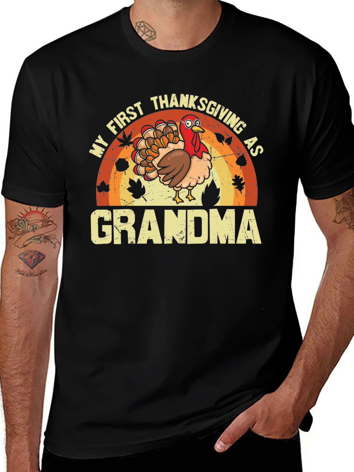 My First Thanksgiving As Grandma Turkey T-Shirt