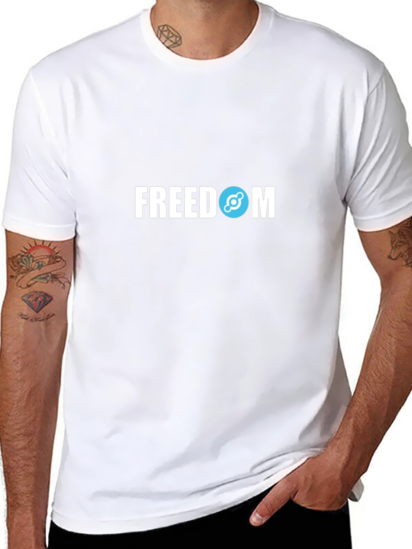 Freedom Graphic Tee - Black Cotton Blend