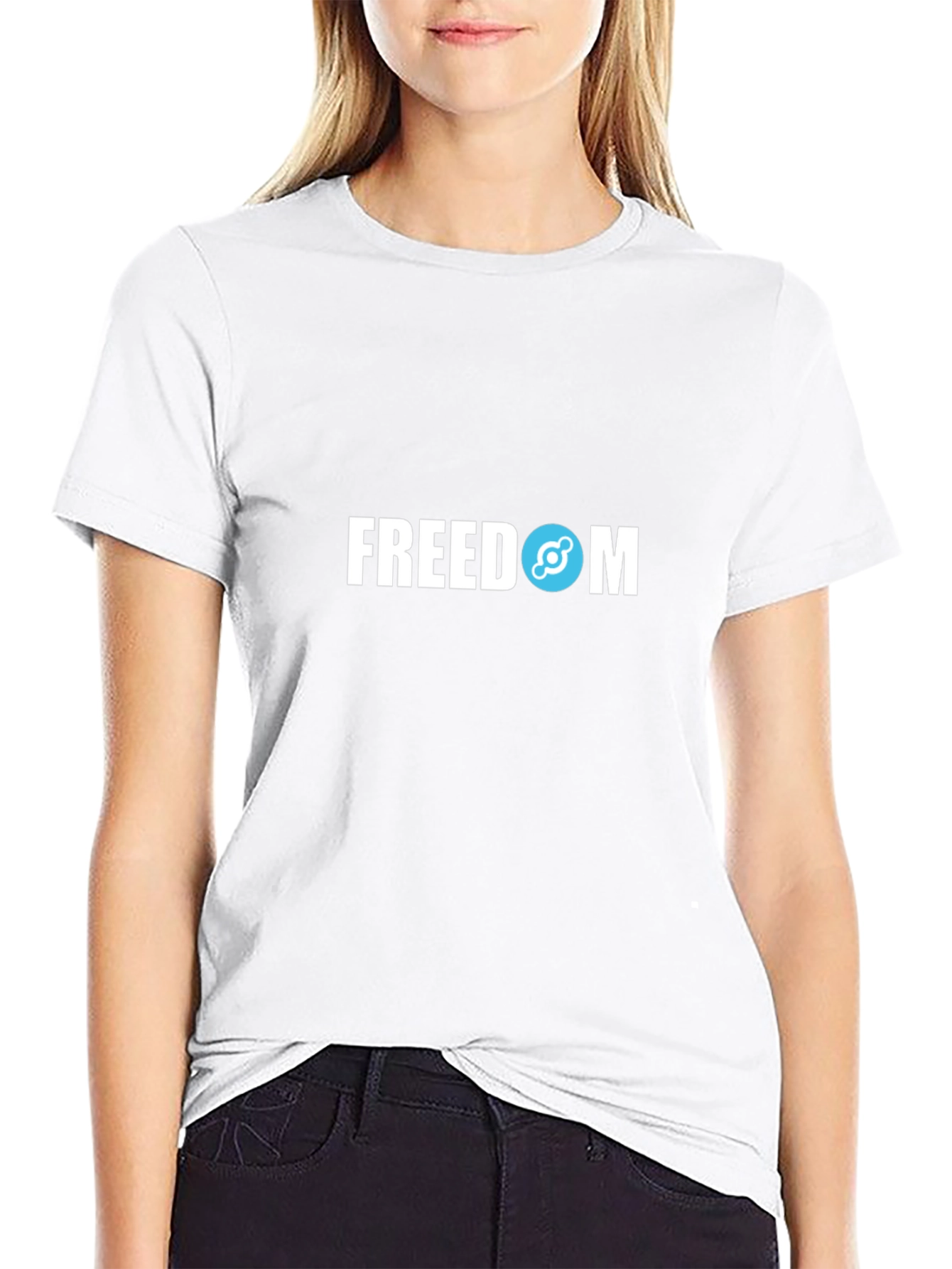 Freedom Graphic Tee - Black Cotton Blend
