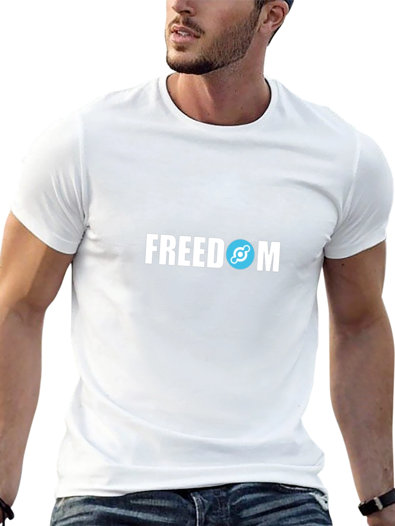 Freedom Graphic Tee - Black Cotton Blend