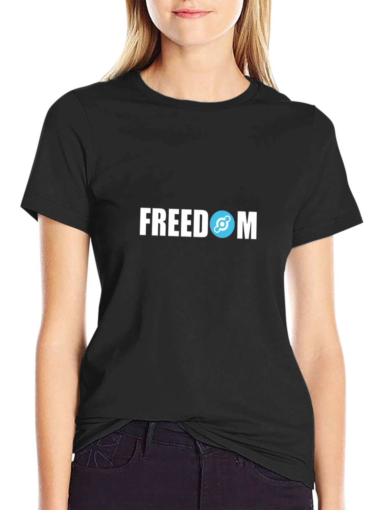 Freedom Graphic Tee - Black Cotton Blend