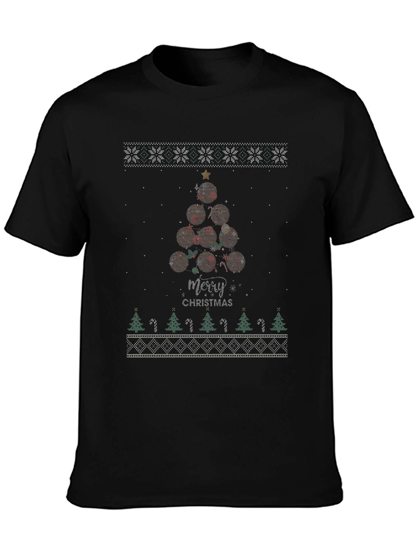 Christmas Football T-Shirt - Ugly Sweater Tee