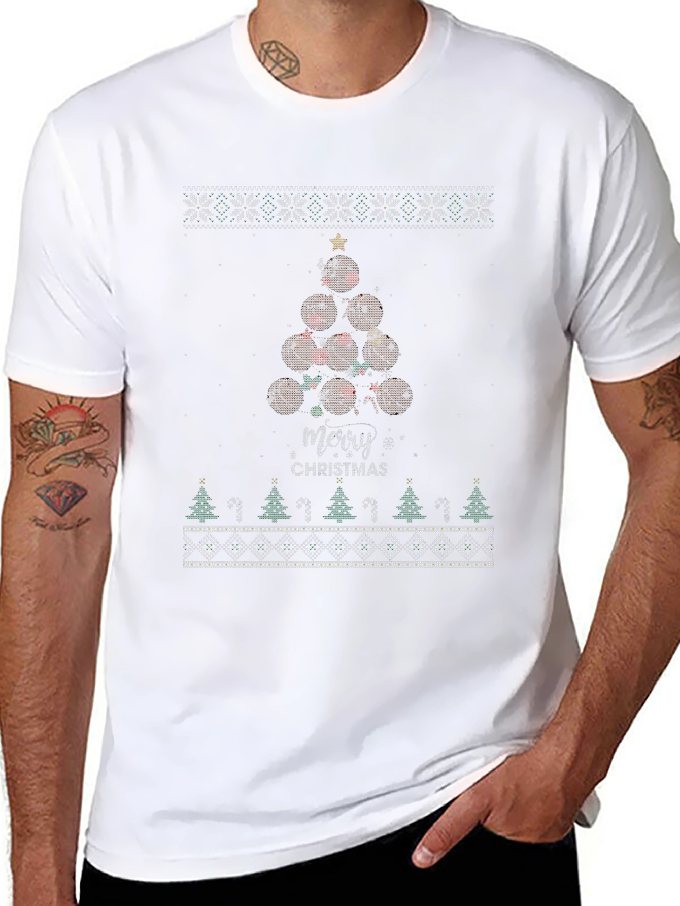 Christmas Football T-Shirt - Ugly Sweater Tee