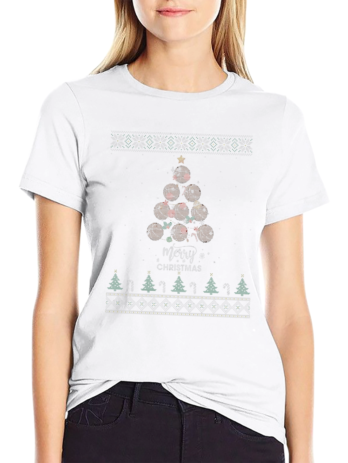 Christmas Football T-Shirt - Ugly Sweater Tee