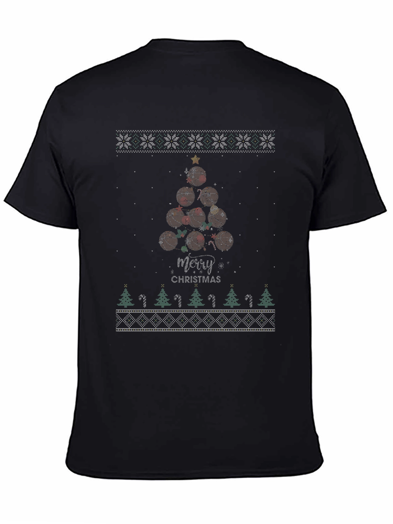 Christmas Football T-Shirt - Ugly Sweater Tee