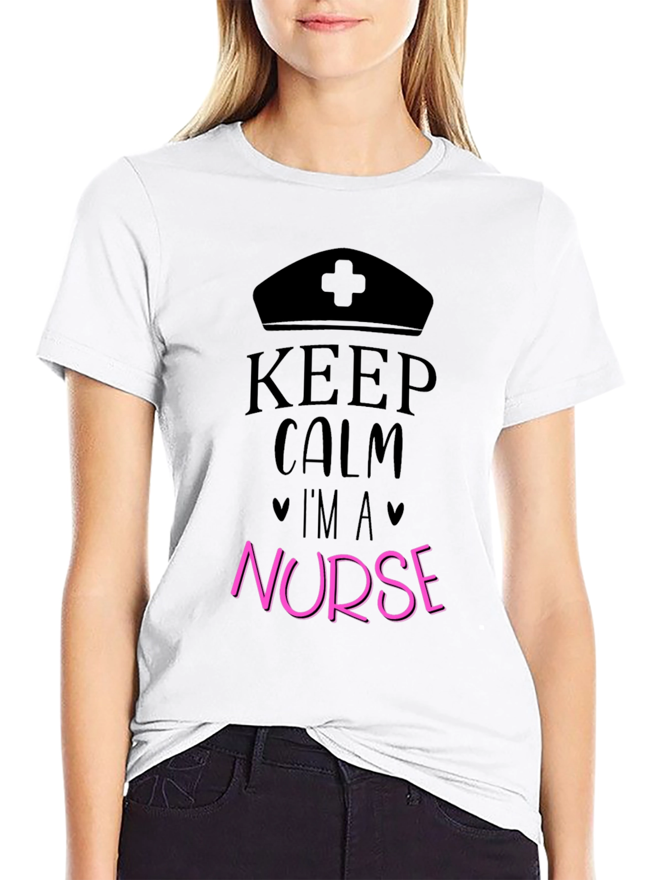 Keep Calm Im a Nurse Graphic T-Shirt