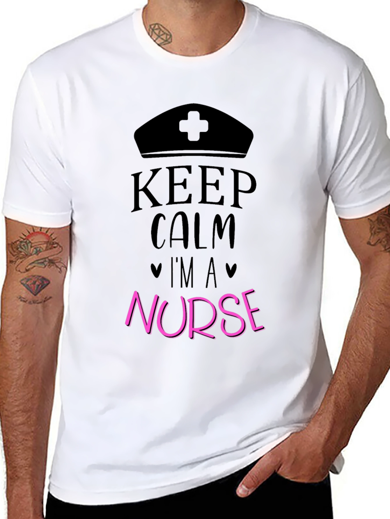 Keep Calm Im a Nurse Graphic T-Shirt