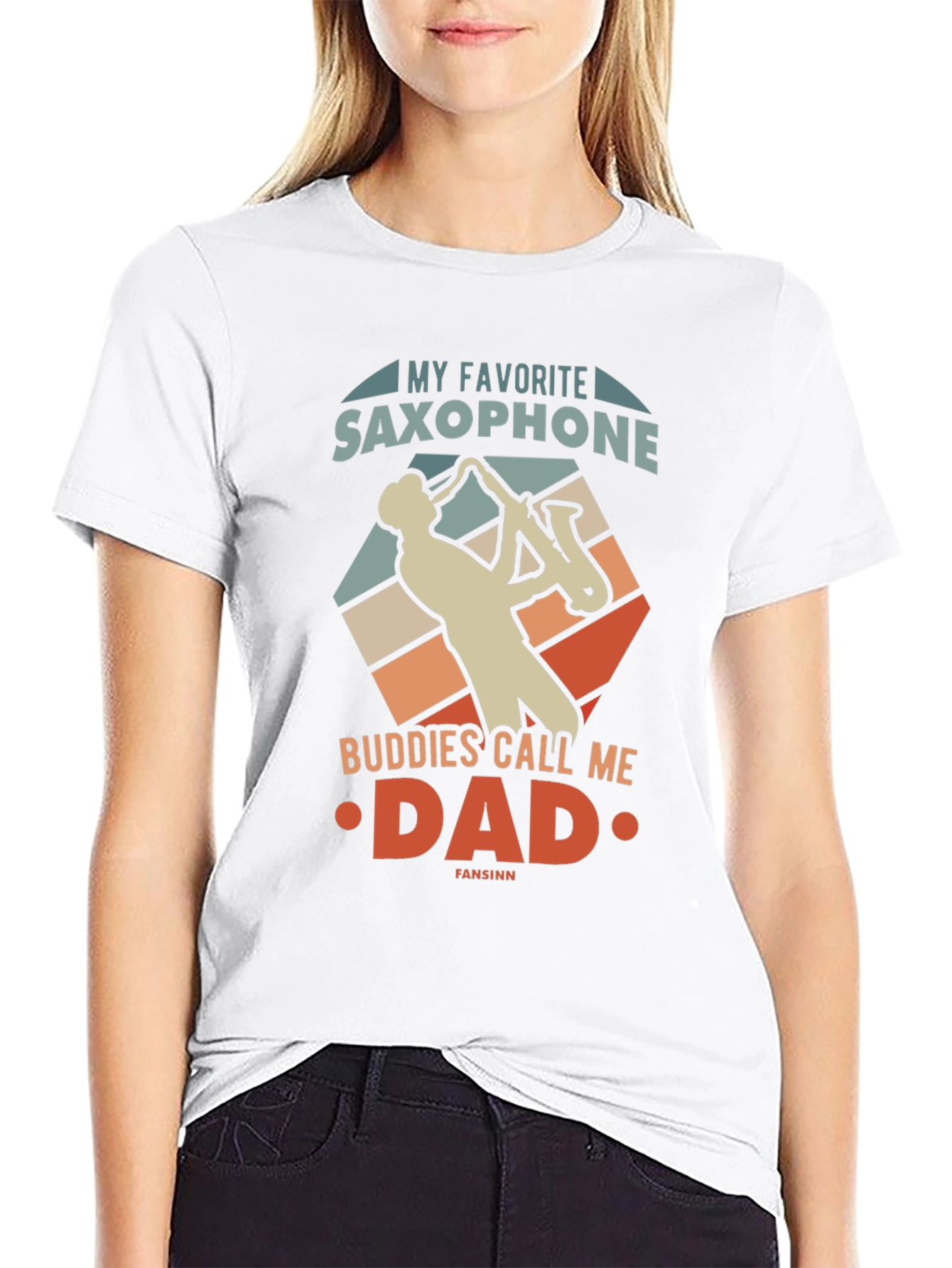 Saxophone Dad Graphic Tee