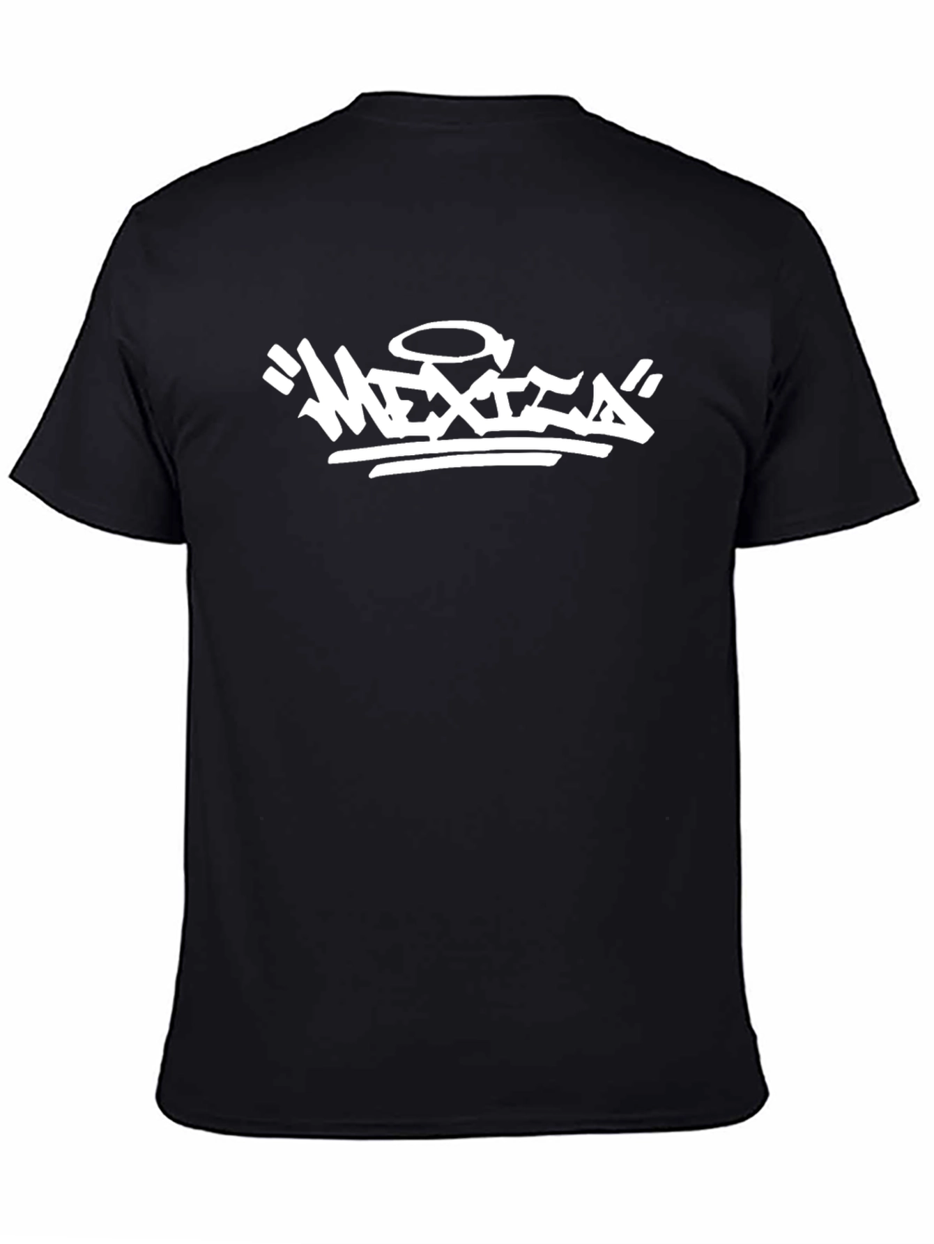Mexico Graphic Tee - Black Cotton T-Shirt