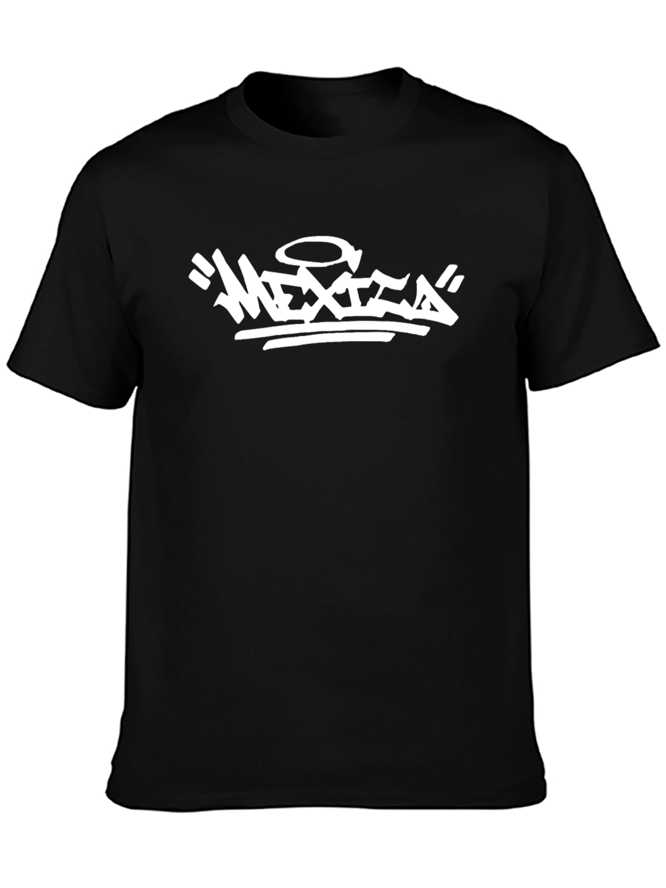 Mexico Graphic Tee - Black Cotton T-Shirt
