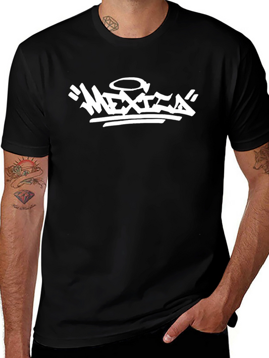 Mexico Graphic Tee - Black Cotton T-Shirt