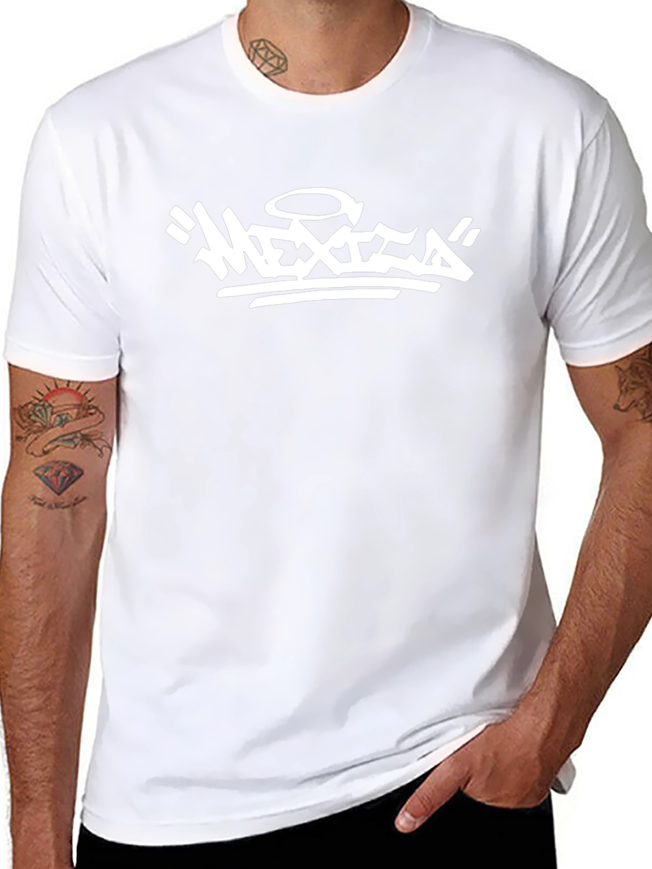 Mexico Graphic Tee - Black Cotton T-Shirt