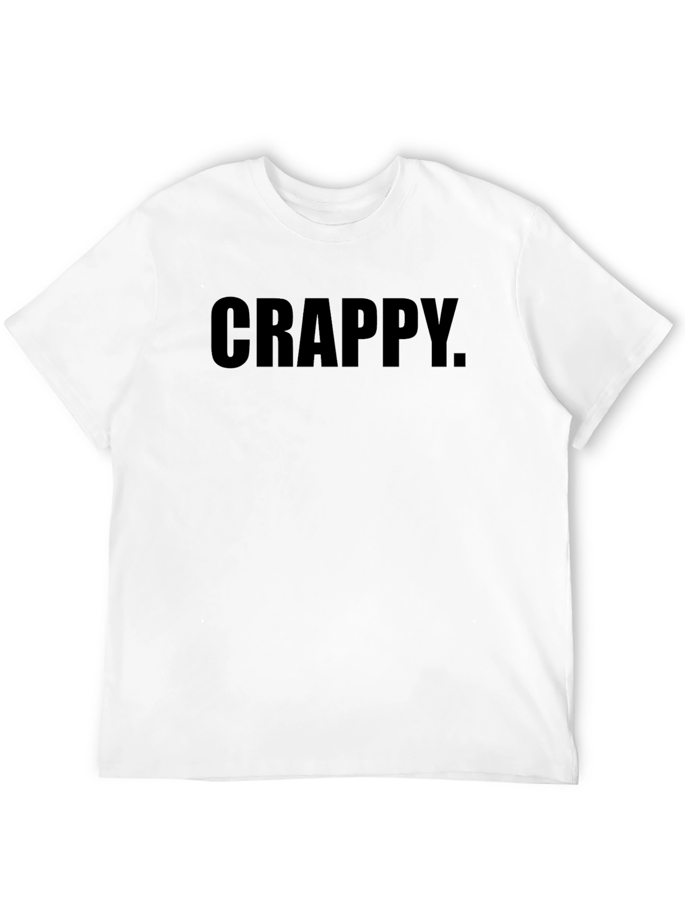 Crappy Graphic Tee - Black Casual T-Shirt