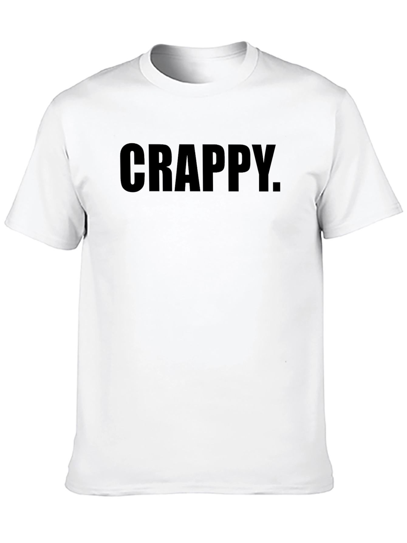 Crappy Graphic Tee - Black Casual T-Shirt