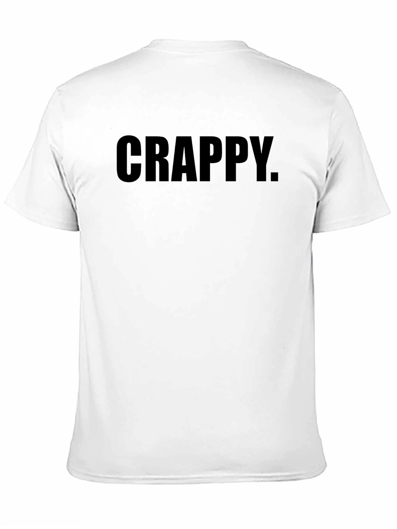 Crappy Graphic Tee - Black Casual T-Shirt