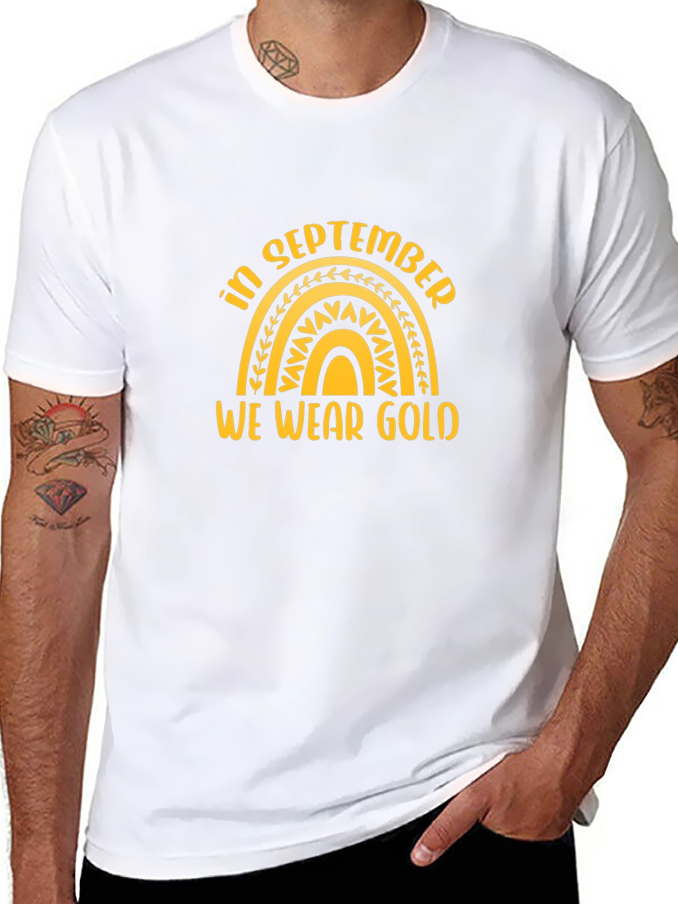 In September We Wear Gold Awareness T-Shirt
