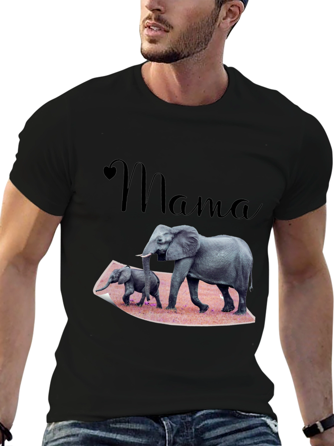 Mama Elephant T-Shirt Family Love Tee