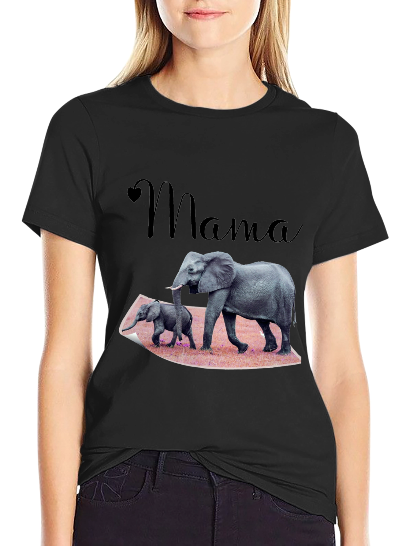 Mama Elephant T-Shirt Family Love Tee