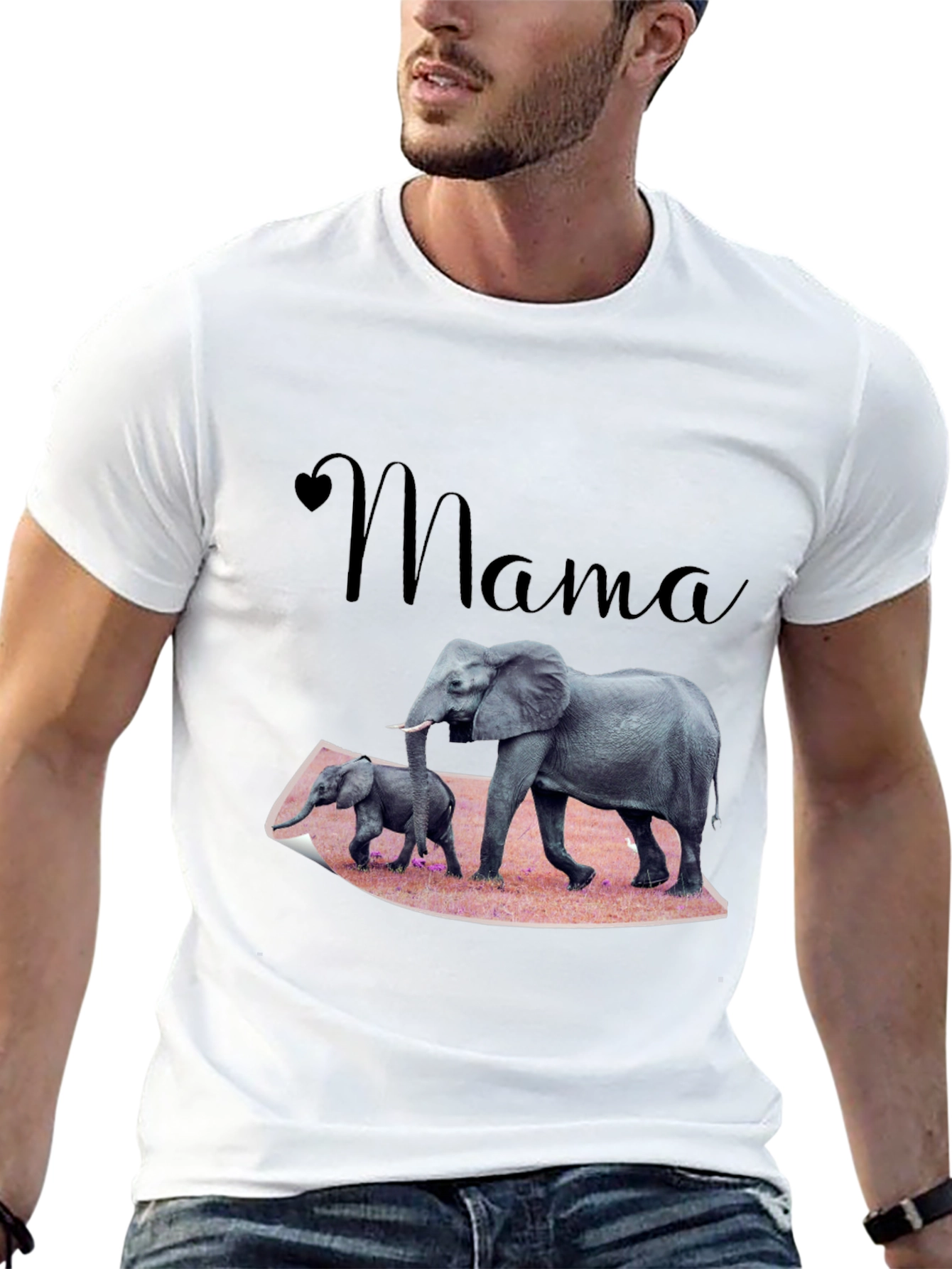 Mama Elephant T-Shirt Family Love Tee