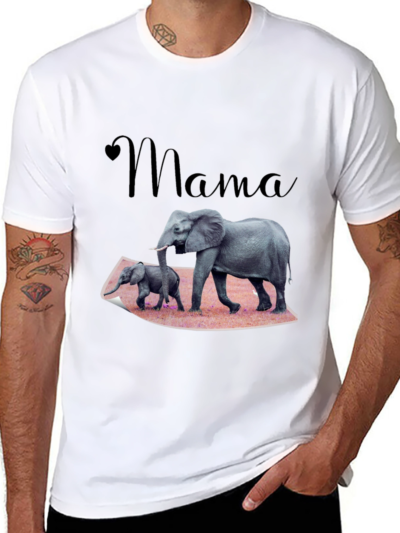 Mama Elephant T-Shirt Family Love Tee