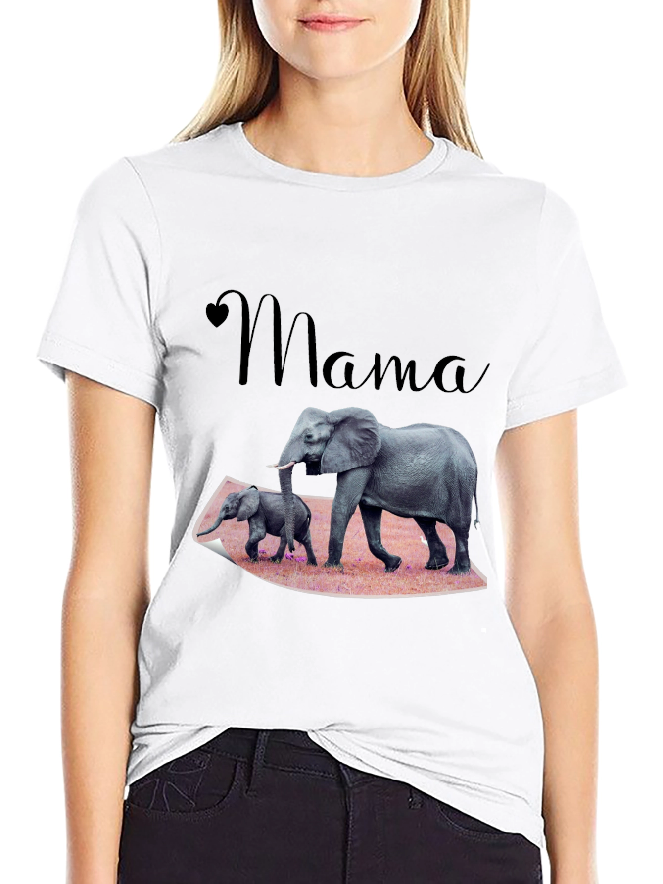 Mama Elephant T-Shirt Family Love Tee